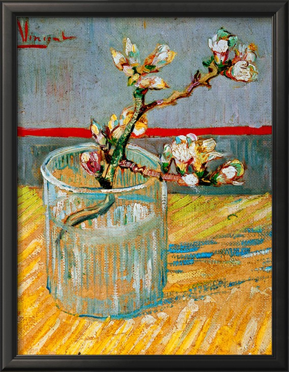 Blossoming Almond Branch In A Glass, C.1888 By Vincent Van Gogh